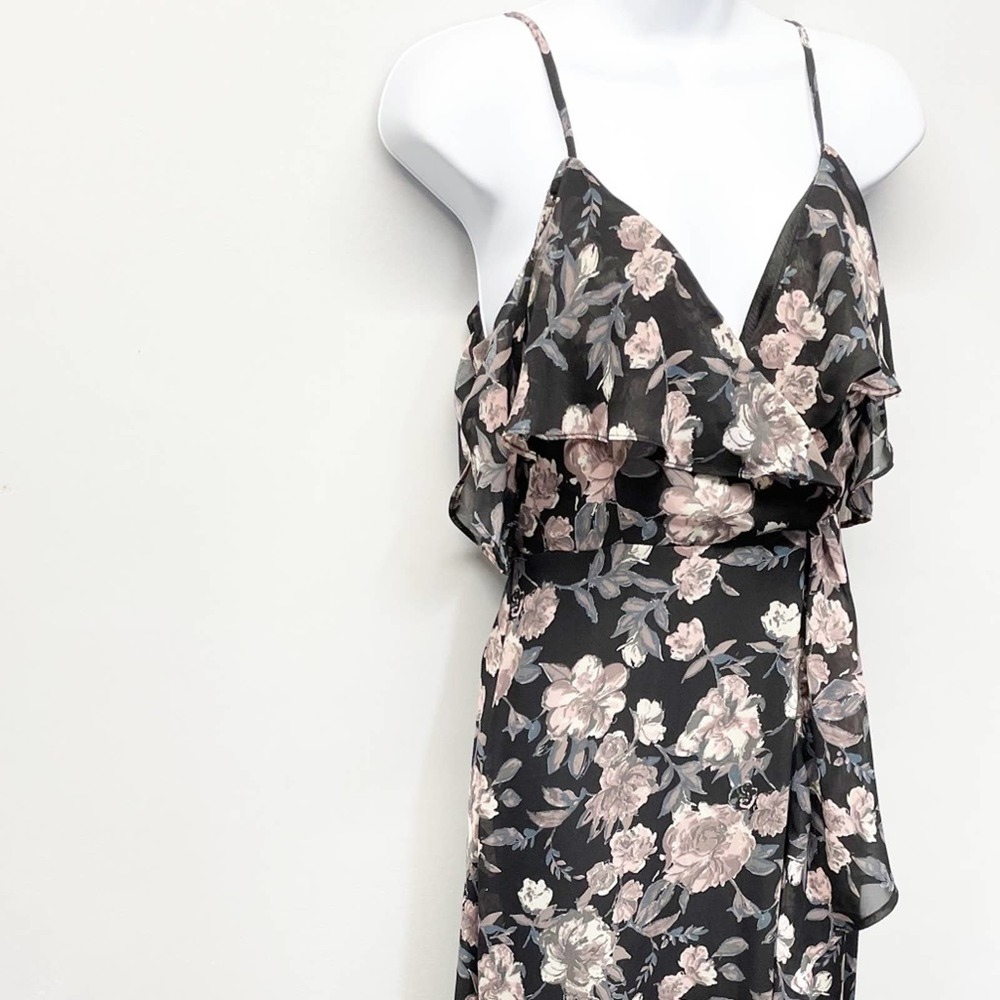Caren Forbes Floral Ruffle Exposed Shoulder Maxi S - Picture 4 of 16